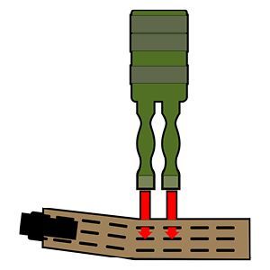 Feed MOLLE straps through outer belt