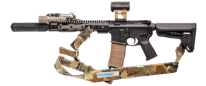 Padded Vickers Sling on Rifle