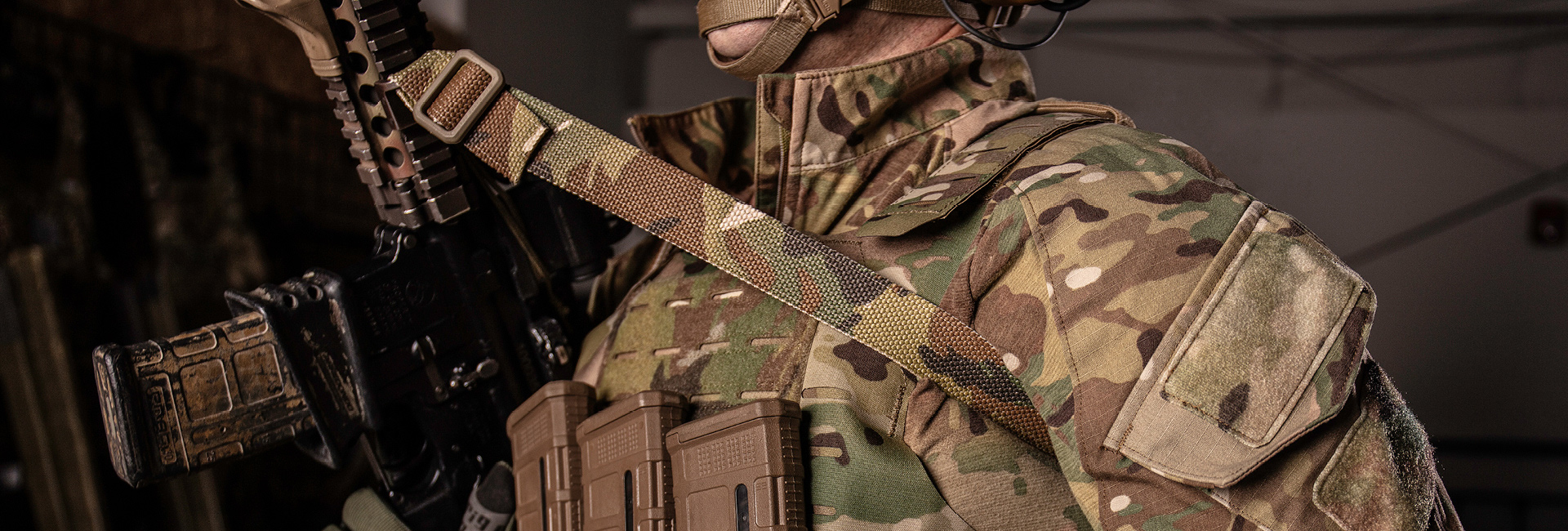 Ranger Army wearing Vickers Sling on M4