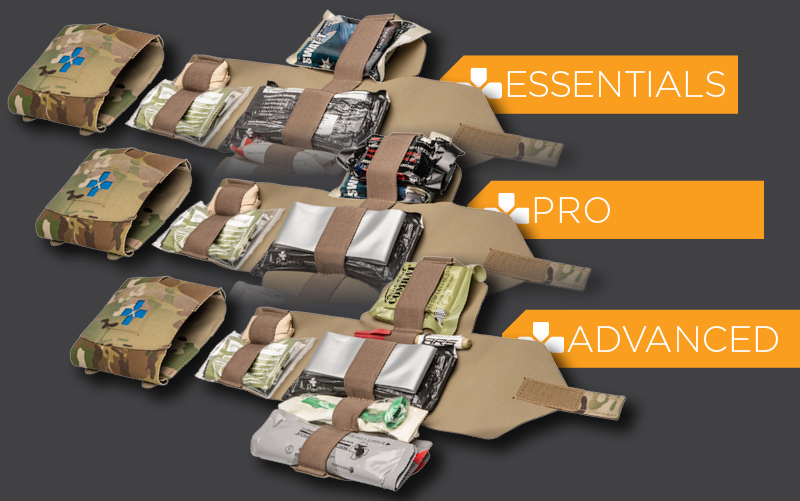 Medical Pouch Fill Contents included, larger pressure dressing to full-size chest seal