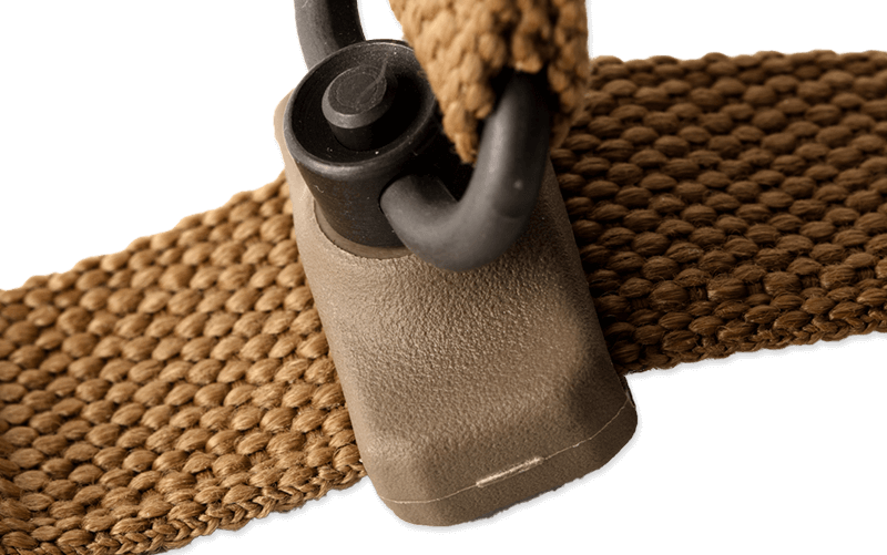 Burnsed socket slid onto a sling
