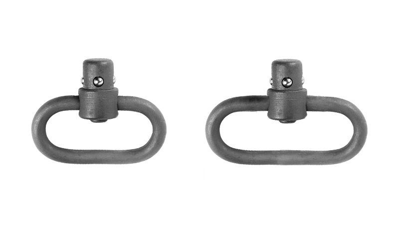 QD Sling swivel comparison of 1 inch and 1.5 inch options